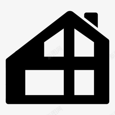 阁楼房子房产图标图标