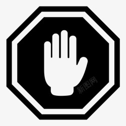 错误停车停车标志禁止行驶警告图标高清图片