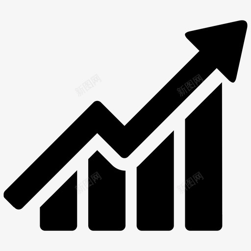 财务增长向上信息图标svg_新图网 https://ixintu.com 业务 信息 向上 图表 增加 数据 箭头 财务 财务增长