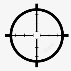 点目标目标狙击手瞄准镜图标高清图片