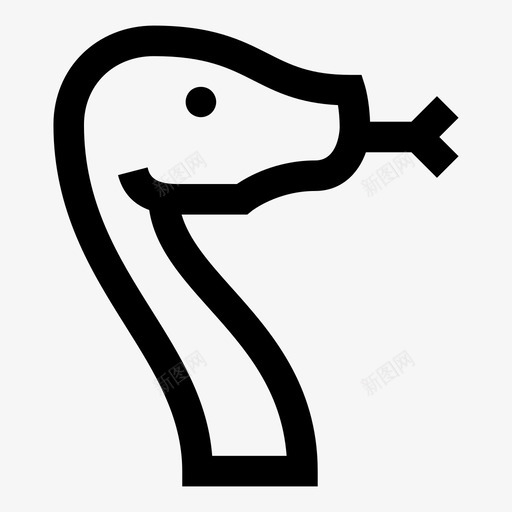 蛇毒蛇爬行动物图标svg_新图网 https://ixintu.com 动物 毒牙 毒蛇 爬行动物 简单的东西 蛇