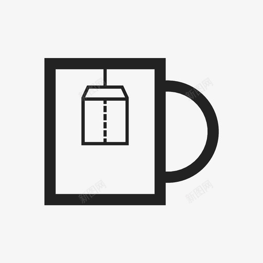 茶糖粉图标svg_新图网 https://ixintu.com 伯爵灰 办公室 杯子 水 热的 粉 糖 茶 输液 饮料