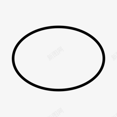 椭圆形状圆形图标图标