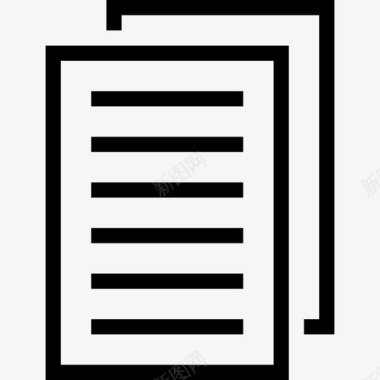 文档页面堆叠图标图标