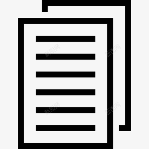 文档页面堆叠图标svg_新图网 https://ixintu.com ios选项卡栏图标 堆叠 文档 精简 页面
