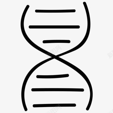 dna科学手绘涂鸦图标图标