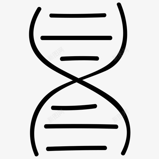 dna科学手绘涂鸦图标svg_新图网 https://ixintu.com dna 科学手绘涂鸦图标