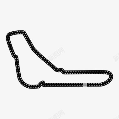 意大利大奖赛赛车赛道图标图标
