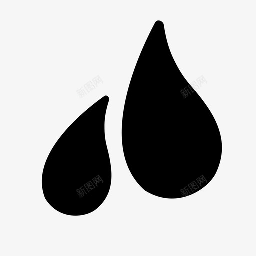 水滴雨降水图标svg_新图网 https://ixintu.com 水 水滴 油滴 液体 滴 血 降水 雨