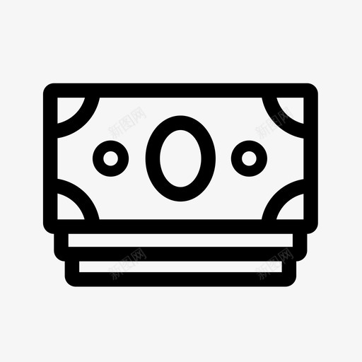现金支出纸币图标svg_新图网 https://ixintu.com 支出 现金 纸币 美元 货币 金融