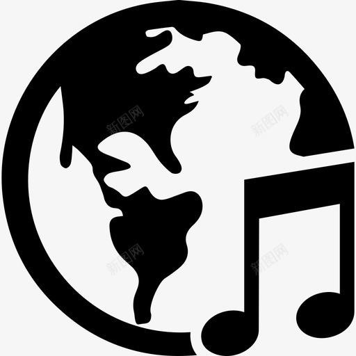 地球音乐计算机和媒体2图标svg_新图网 https://ixintu.com 地球音乐 计算机和媒体2