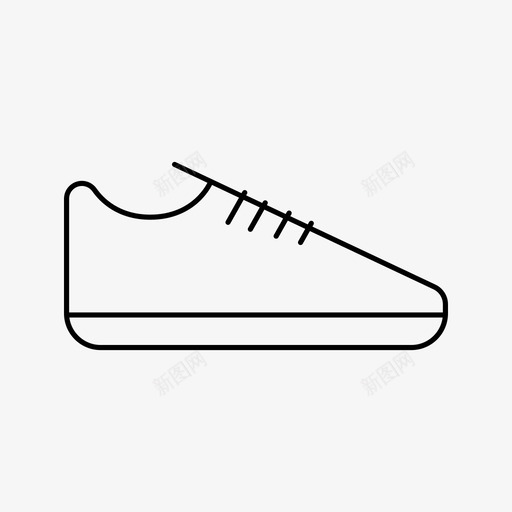 运动鞋鞋带低帮图标svg_新图网 https://ixintu.com 低帮 运动鞋 鞋 鞋带
