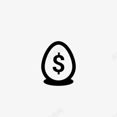 鸡蛋利润货币化图标图标