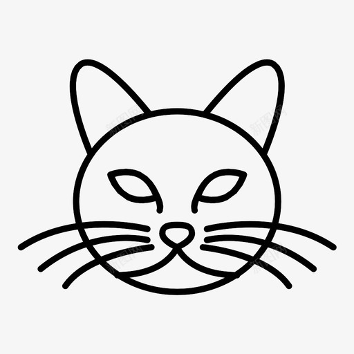 猫雄猫咕噜图标svg_新图网 https://ixintu.com 咕噜 宠物 小猫 爪子 猫 胡须 雄猫