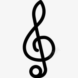 高音歌曲高音谱号歌曲歌唱图标高清图片