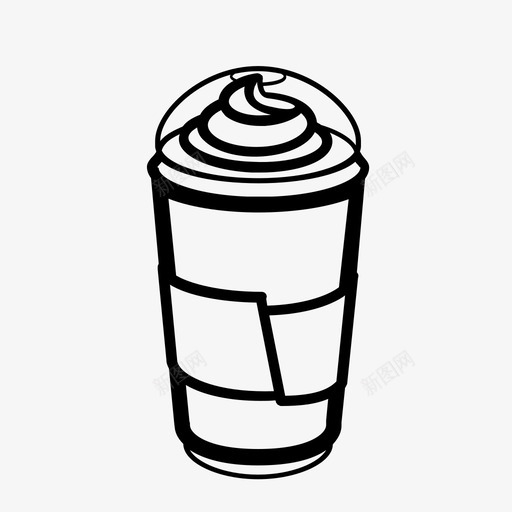 冰沙糖衣标签图标svg_新图网 https://ixintu.com 冰沙 冻糕 回收 塑料 塑料杯 奶昔 标签 混合物 牛奶 糖衣 饮料 马克杯