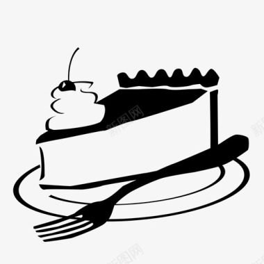 甜点餐厅菜单食物组图标图标
