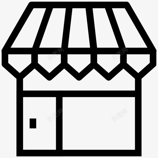 商店橱窗超市图标svg_新图网 https://ixintu.com 价格 商店 市场摊位 店面 橱窗 购物 超市 销售