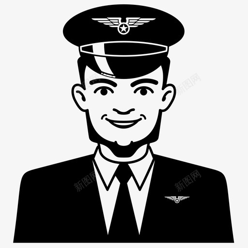 飞行员旅行者职业图标svg_新图网 https://ixintu.com 人物 工作 旅行者 职业 脸 表情 飞行 飞行员