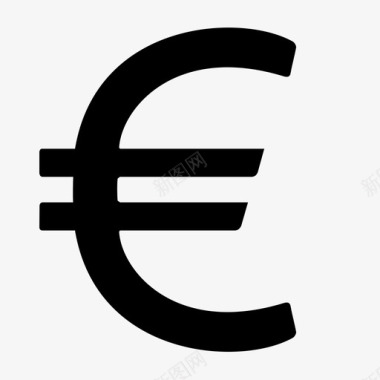 欧元纸币欧洲图标图标