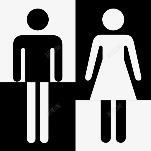 性别中立变性性别图标svg_新图网 https://ixintu.com 变性 女性 性别 性别中立 性别标志 性别酷儿 洗手间标志 男性
