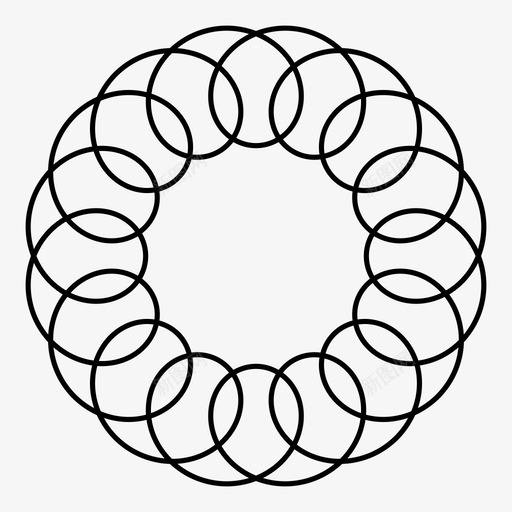 几何花对称螺旋图标svg_新图网 https://ixintu.com 几何花 对称 环 绘画 螺旋 装饰 重复 重复图案