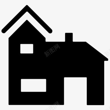 房屋结构住宅图标图标