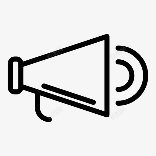 扩音器公告交流图标svg_新图网 https://ixintu.com 交流 伸手 公告 发声 喊叫 大声 扩音器 抗议 鼓励