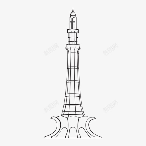 巴基斯坦塔建筑巴基斯坦尖塔图标svg_新图网 https://ixintu.com 巴基斯坦塔 巴基斯坦尖塔 建筑 纪念碑