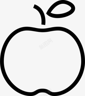 苹果食品和饮料图标图标