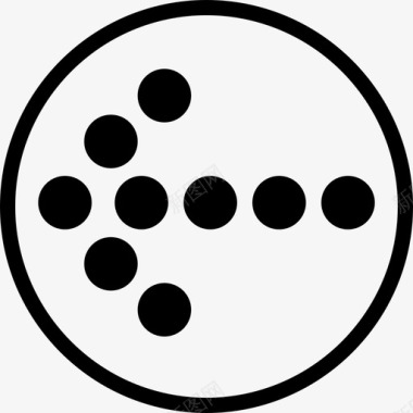 右箭头虚线箭头图标图标