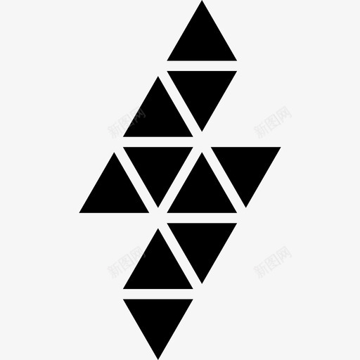 避雷针多边形形状的小三角形形状图标svg_新图网 https://ixintu.com 形状 避雷针多边形形状的小三角形
