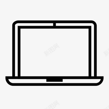 笔记本电脑macbook显示器图标图标