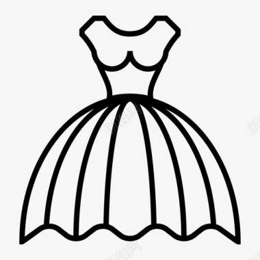 婚纱衣服连衣裙图标图标