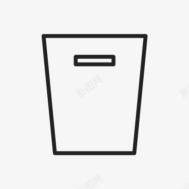 垃圾箱气味容器图标图标
