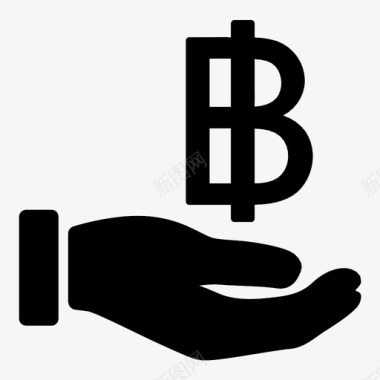 货币金融手图标图标