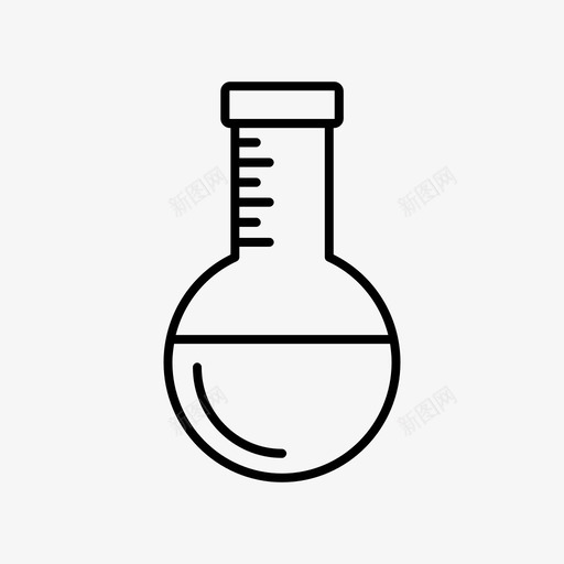 圆底烧瓶溶液科学实验图标svg_新图网 https://ixintu.com 化学实验室设备 圆底烧瓶 溶液 玻璃器皿 玻璃烧杯 科学实验 科学设备