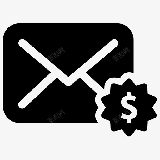 发送付款采购订单图标svg_新图网 https://ixintu.com 交易 发送付款 电子邮件 美元 订单 货币 邮件 采购