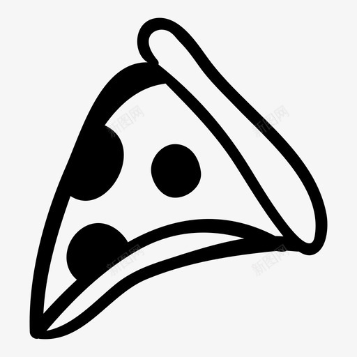 披萨手撕披萨图标svg_新图网 https://ixintu.com 手撕披萨 披萨