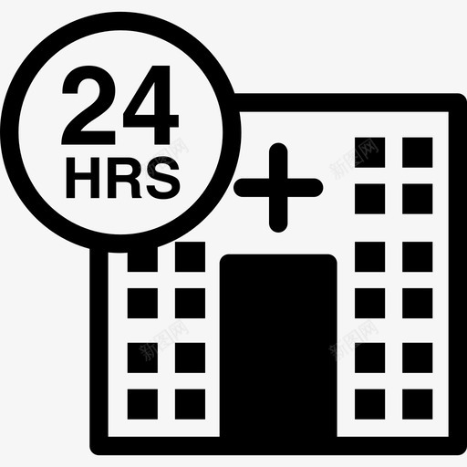 24小时医疗救助医疗卫生图标svg_新图网 https://ixintu.com 24小时医疗救助 医疗卫生