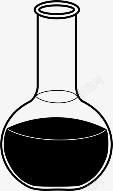 佛罗伦萨烧瓶科学实验科学设备图标图标