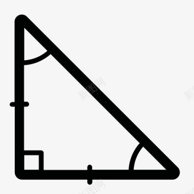 等腰三角形比例尺物体图标图标