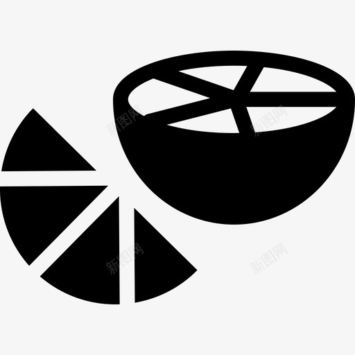 柠檬柠檬片酸橙图标svg_新图网 https://ixintu.com 柠檬 柠檬片 蔬菜 酸橙 酸橙片