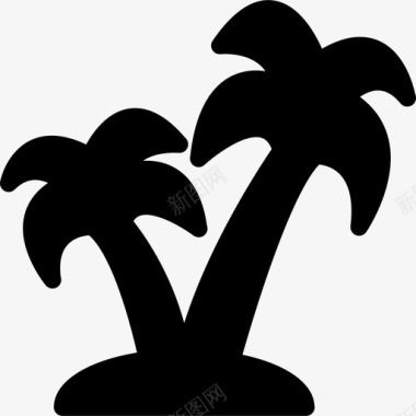 棕榈树植物热带图标图标