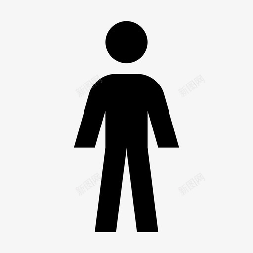 男人站着人图标svg_新图网 https://ixintu.com 不要走 人 停下 材料 男人 站着 行人 设计