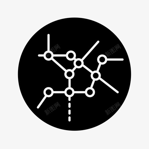 地铁地图城市路线图标svg_新图网 https://ixintu.com 交通 地铁地图 城市 路线