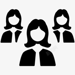 女性成长员工女性用户图标高清图片