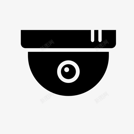 监控摄像头闭路电视图标svg_新图网 https://ixintu.com 保安 天花板摄像头 手表 摄像头 监控 监控摄像头 监视器 视频监控 闭路电视