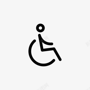 轮椅医疗保健医院图标图标