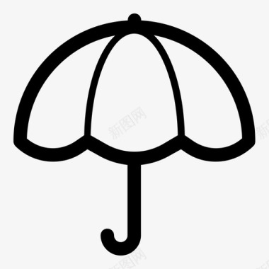 雨伞雨篷防护装备图标图标